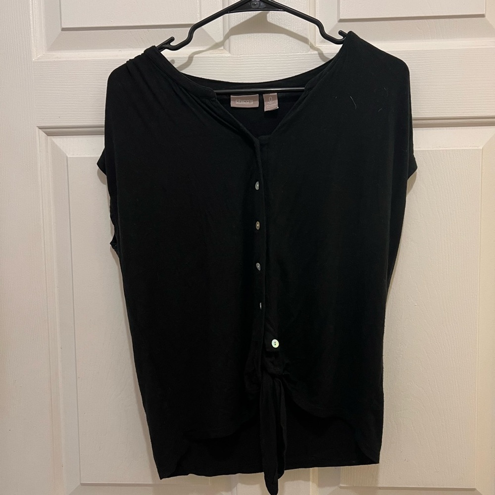 Chico’s Cap Sleeve Button Down
